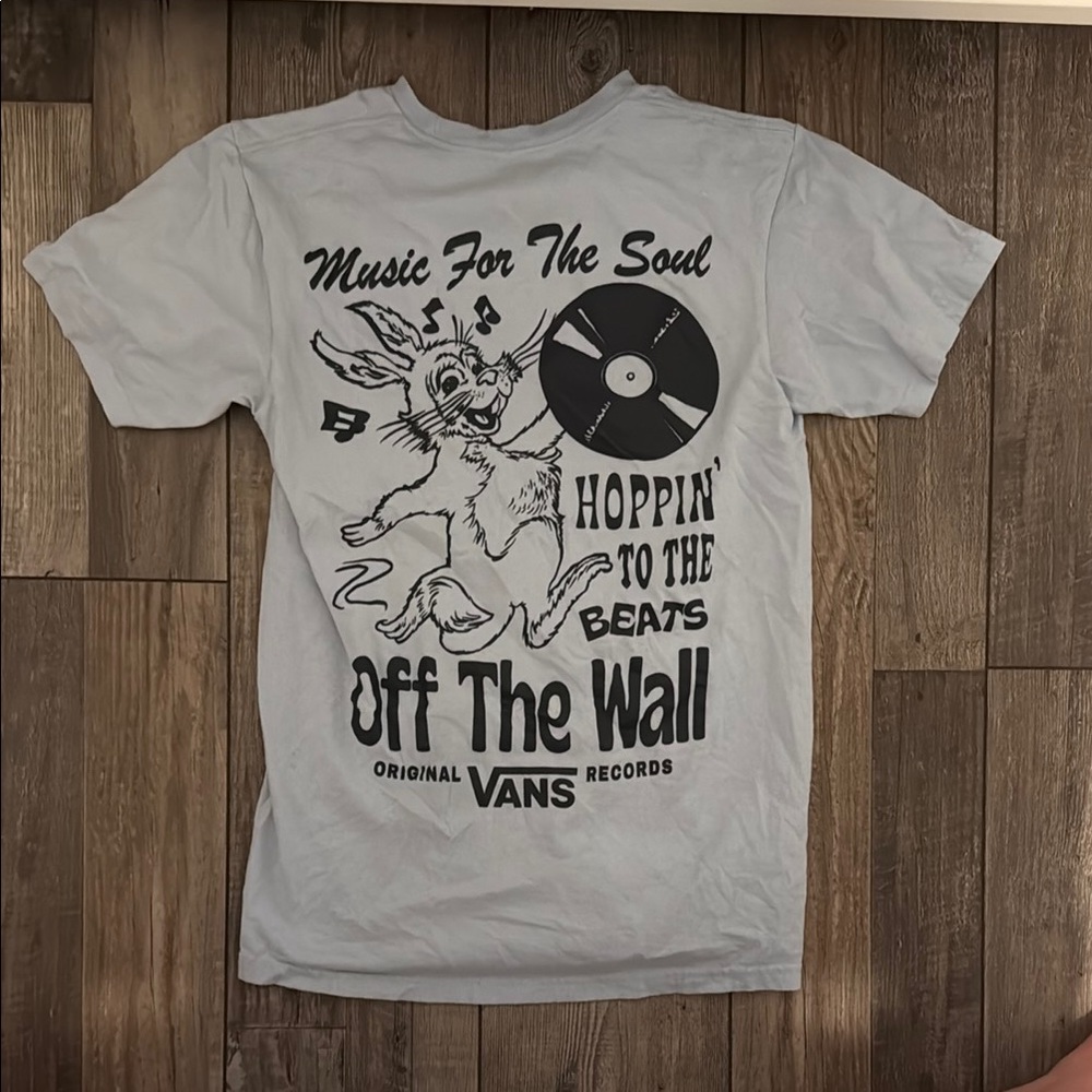 Vans Off The Wall Graphic Tee in Light Gray